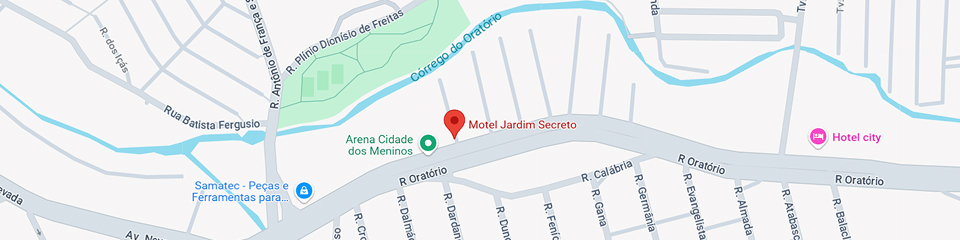 mapa de localização do motel